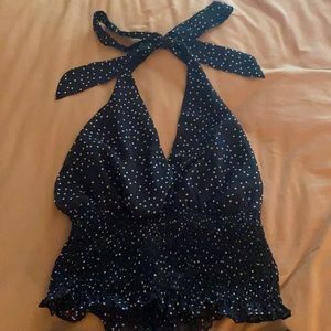 Polka dot halter set